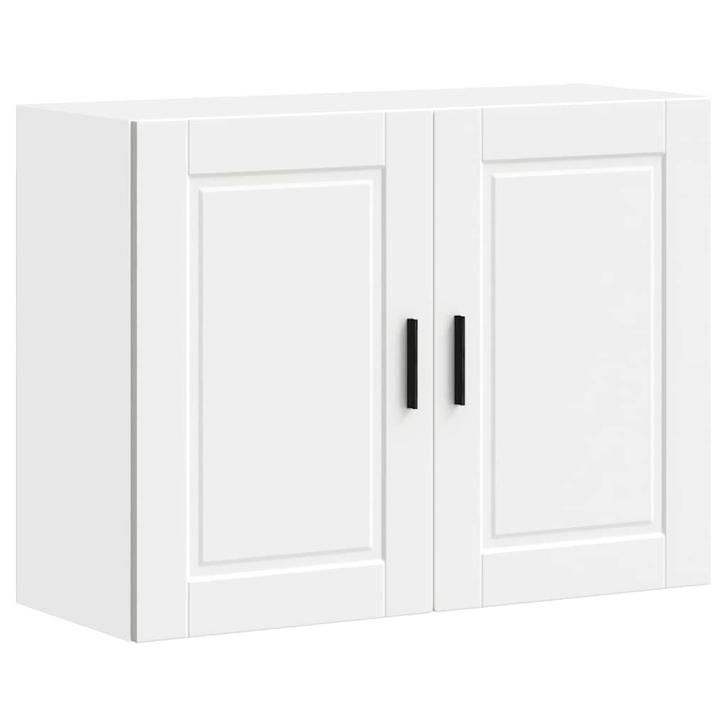 vidaXL Küchen-Hängeschrank Porto Weiß Holzwerkstoff, Wandschrank Küche, Wandschrank, Oberschrank, Küchenschrank, Hängeschrank, Oberschrank Küche