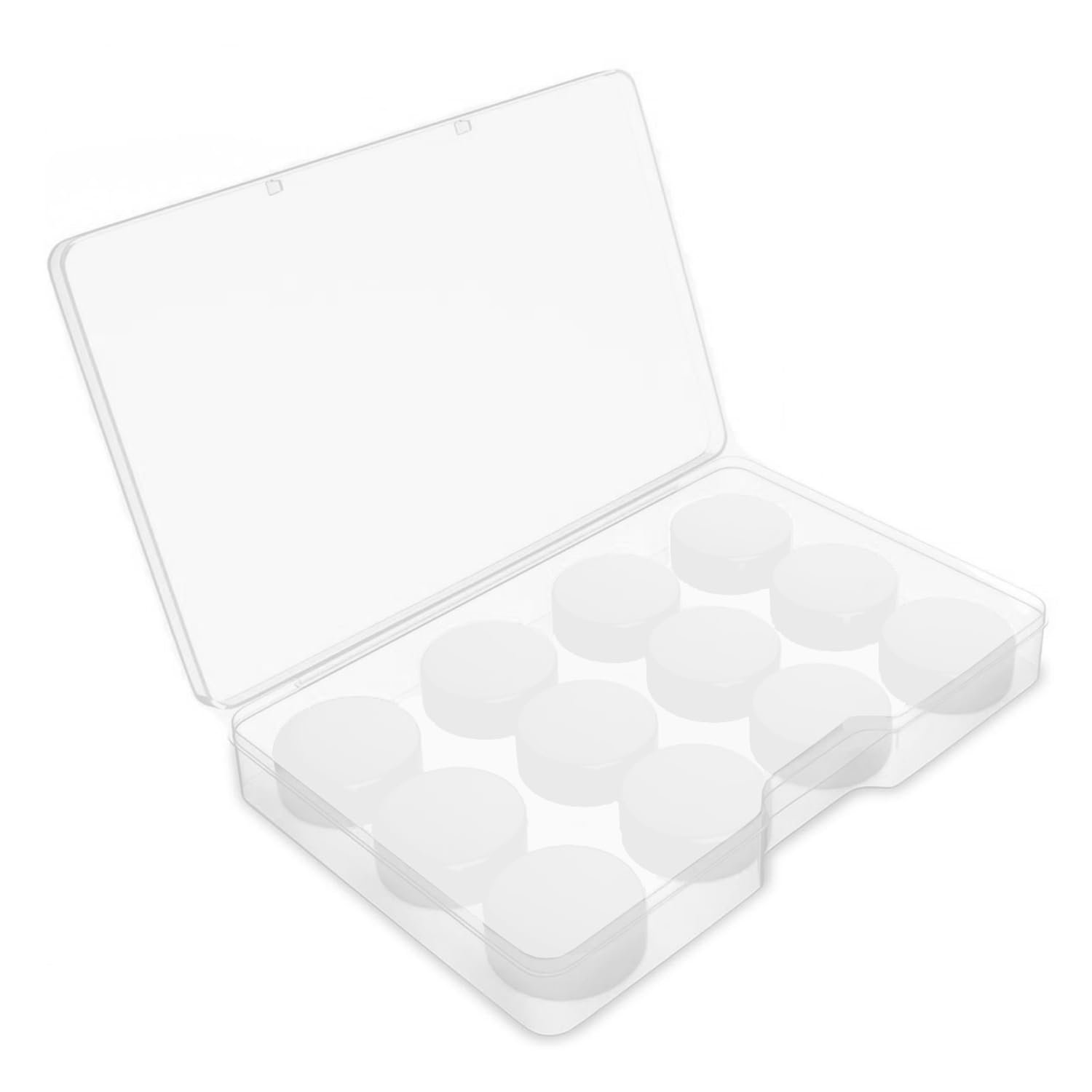 YPYMOD 6 Paia Tappi Orecchie Silicone Tappi per Orecchie per Dormire, Tappi Orecchie Antirumore Morbida Modellabili Riutilizzabili per Donna, Uomo, Piscina (Bianco)