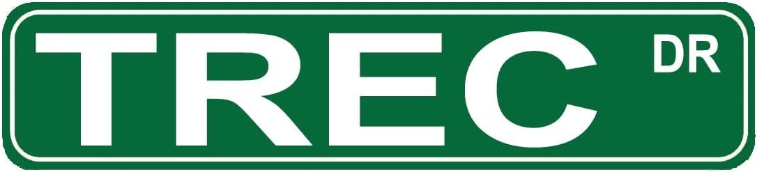 Peiyeety A003 Vintage Metal Tin Sign Decorative Wall Art Trec Dr Themed Street Sign, Rustic Style, Durable Waterproof Rustproof, For Home, Sports Decor, Outdoor, Easy To Mount, 4X16 Inch