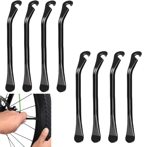 Amazon Qtksceadlnce 8PCS Bicycle Tire Lever, Supplies Metal Tire Levers Stainless Steel Bicycle Tire Levers Bike Tool Portable Cycling Tire Repair Tool Carbon Steel Tyre Levers for Road and Mountain Bike #ad