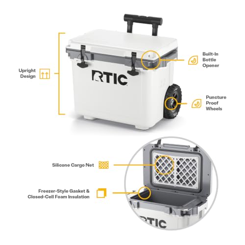 Image of RTIC 22 QT Ultra-Light Wheeled Cooler with Handle