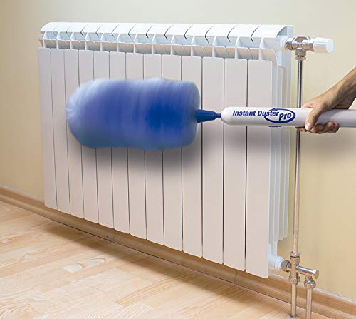 Elektro-Oberflächenbürste Instant Duster Pro Best Direct, Set, 4-TLG., inkl. großem und kleinem Staubwedel (austauschbar), Staubwedel mit Teleskopstiel, rotierend, elektrisch, batteriebetrieben