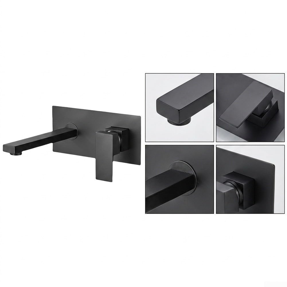 Grifo mezclador monomando para pared, 1,2 GPM, ahorro de agua, aireado