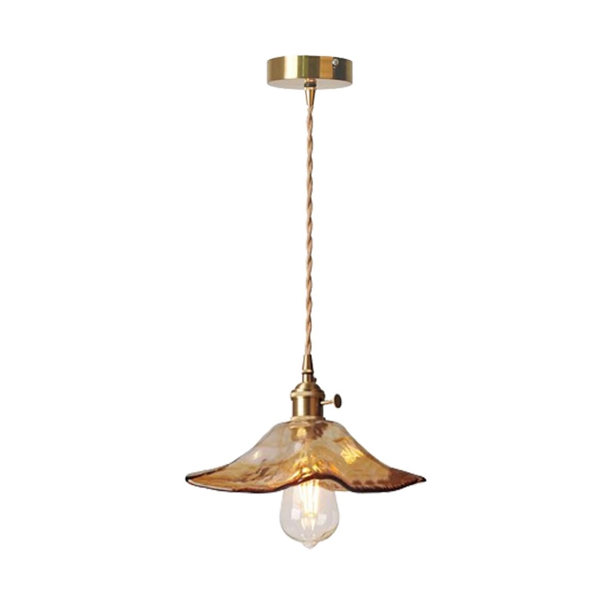 Lustre moderne et luminaire suspendu en verre marron pour hôtel et maison