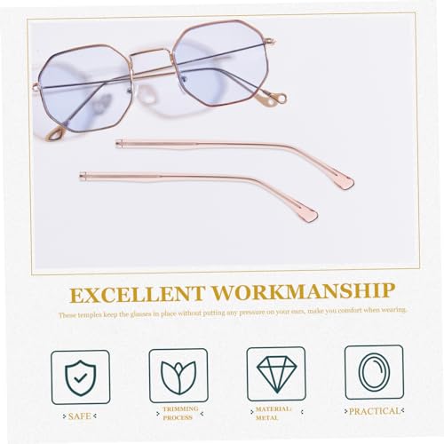 DEARMAMY 1 Pair Glasses Parts Replacement Eyewear Frame Temple Metal Glasses Replacement Eyeglasses Arm Glasses Replacement