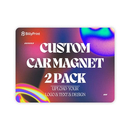 BillyPrint Custom Car Magnet for Business 2-Pack Vivid Printing Reflective Fade-Resistant Material Car Advertising Sign Personalized Magnetic Sheets for Vehicles Multi Size 12x18in