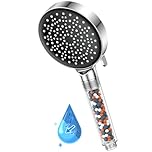 YEAUPE Shower Head High Pressure,Filter Shower Heads,Powerful Flow,Pressure Boosting Handheld Bath Shower (1*Shower Head)