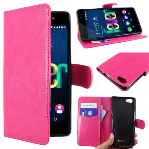 ebestStar - Cover Compatibile con Wiko Fever SE Special Edition Custodia Portafoglio Pelle PU Protezione Libro Flip, Rosa [Apparecchio: 149.5 x 73.9 x 9.1mm, 5.2'']