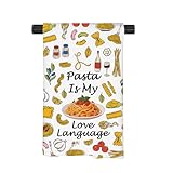 JNIAP Pasta Lover Gifts Pasta is My Love Language Kitchen Towel Italian Food Lovers Gift (Pasta is My Towel)