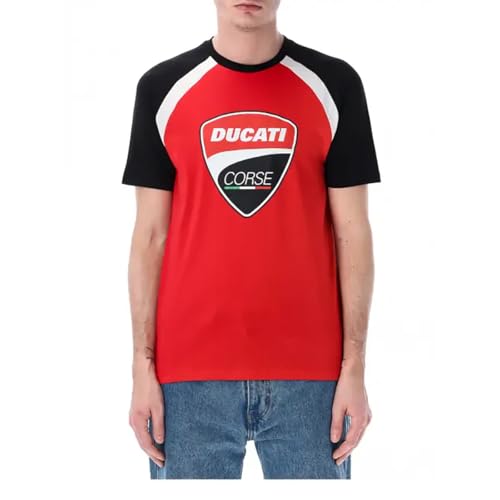 GP GRUPPO PRITELLI Koszulka męska Ducati Racing - Logo Scudetto, Czerwony, XXL
