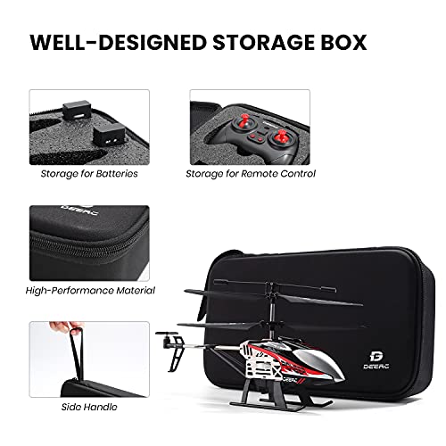 Deerc De52 Remote Control Helicopter,Altitude Hold Rc Helicopters With Storage Case Extra Shell,2.4Ghz Aircraft Indoor Flying Toy With High&Low Speed Mode,2 Modular Battery For 24 Min Play Boys Girls #TOP3