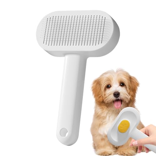 Fellbürste für Hunde – Fellpflegekamm für Welpen, Haarreinigungswerkzeug | Haarausfallkamm für Zuhause, Salon, drinnen, draußen, Veterinärgebrauch, Dusche, Baden, Massage, Entfernung