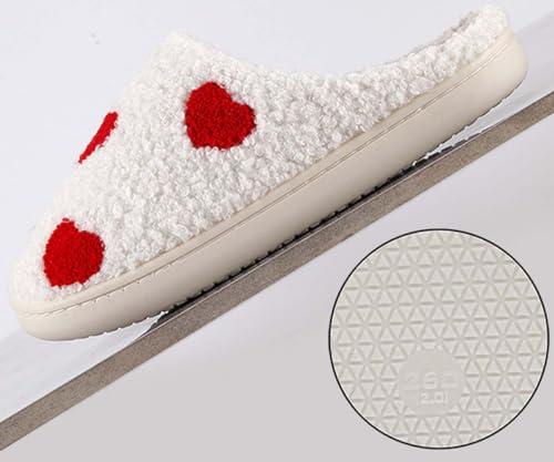 Image of Comfy House Slippers For Women Men, Ladies Fuzzy Bedroom Slippers,indoor Outdoor Memory Foam Shoes