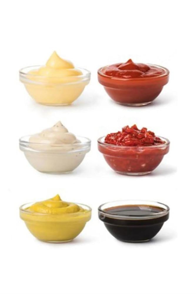 New Schälchen Snack Bowl Dipschalen Dip Schälchen Schalen Servierschalen Set Mini Marmelade Glasschälchen Dessert Glasschüssel Glas Bowle Set Servierschale Tapas Schalen 6cm (stück, 84, Mini Bowl)