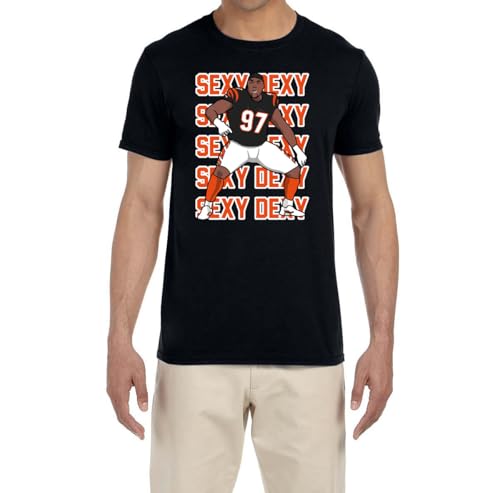 Cincinnati Dexter Lawrence Text Pic Shirt T-Shirt Adult XL Black