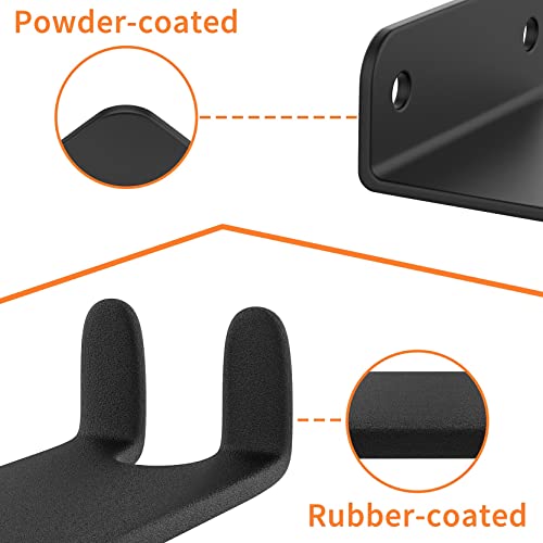 Walmann 2 Pack Bike Pedal Hanger Wall Mount, Heavy Duty Horizontal Bike Rack For Garage Wall, Bike Display Stand For Home Holds Up To 70Lbs #TOP6