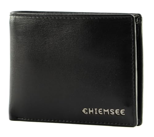 Chiemsee porte-monnaie en cuir noir d'une élégance intemporelle