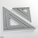 2 Pcs Angle Aluminum Square