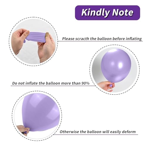 Image of 12 Inch Pink Teal Blue Purple Balloons for Girls Baby Shower Birthday Wedding Party Decoration