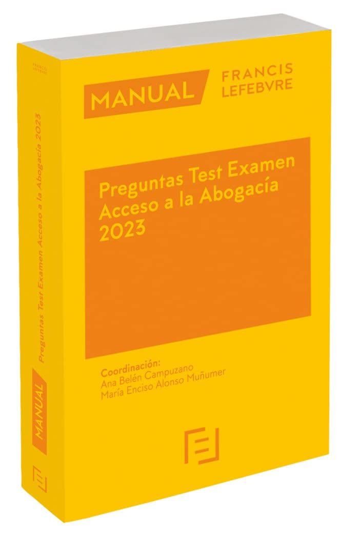Manual Preguntas Test Examen Acceso a la Abogacía 2023 (SIN COLECCION)