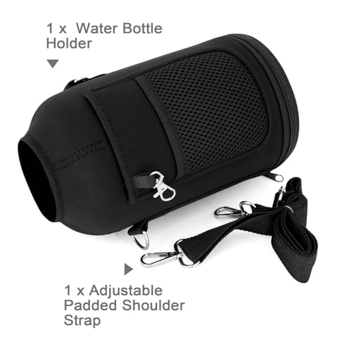 WixByti 64 oz Water Bottle Holder Carrier Bag Replacement - Accessory for Hydro Flask Wide Mouth Water Bottles - Crossbody with Adjustable Shoulder Strap