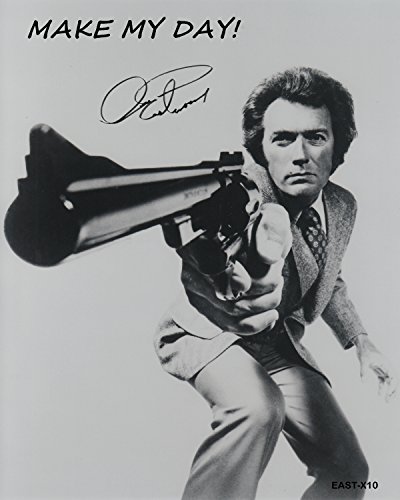 Clint Eastwood Autographed Photo Copy Quote: Make My Day