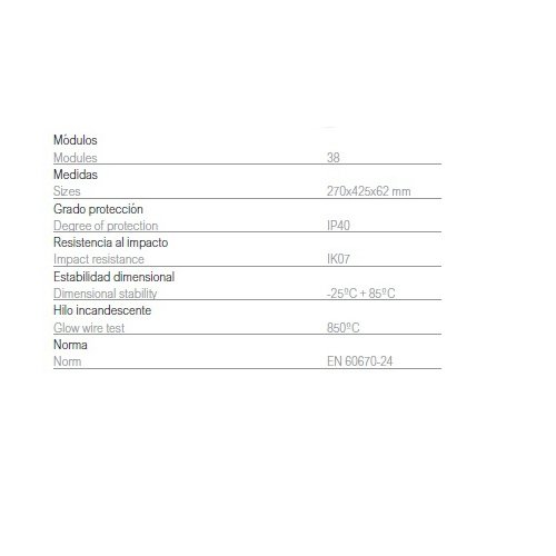 Boîte automatique 38 éléments boîtier dérivation cloison creuse encastrable - 3