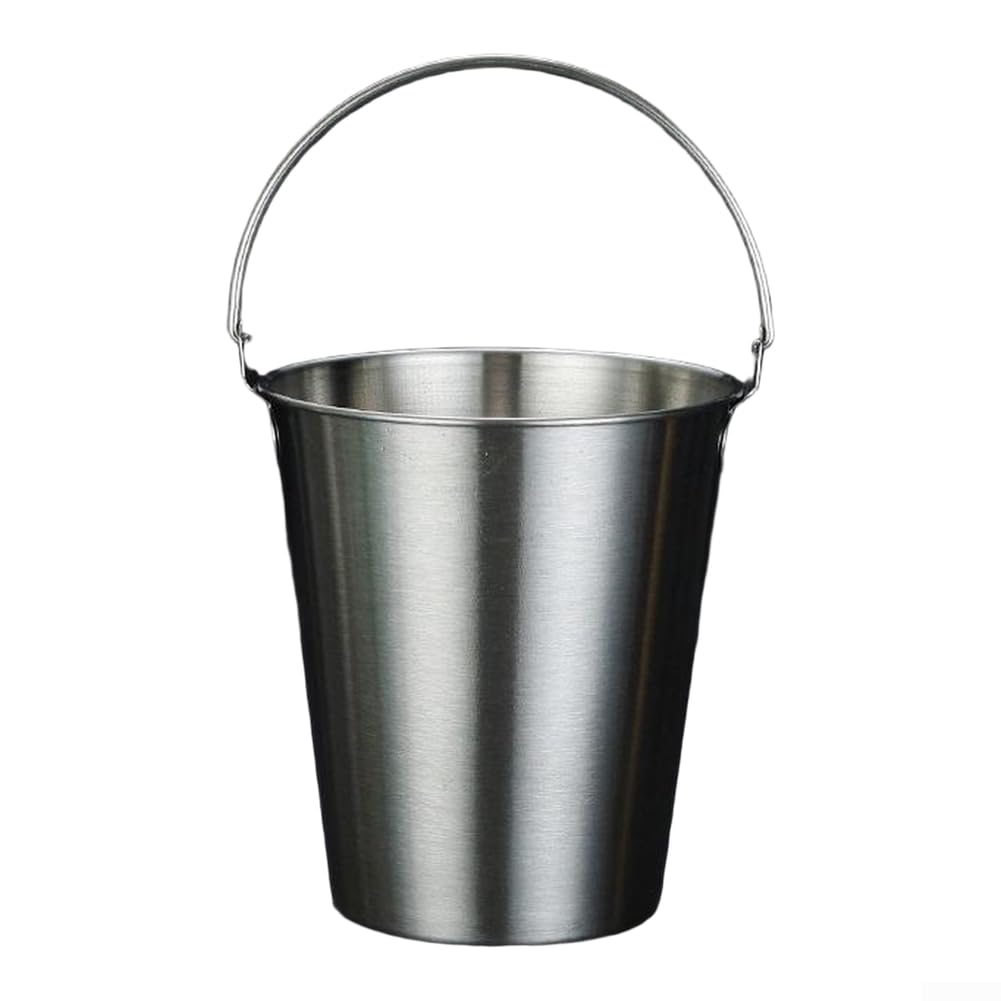 Cubo de hielo de acero inoxidable para tus acampadas y barbacoas al aire libre