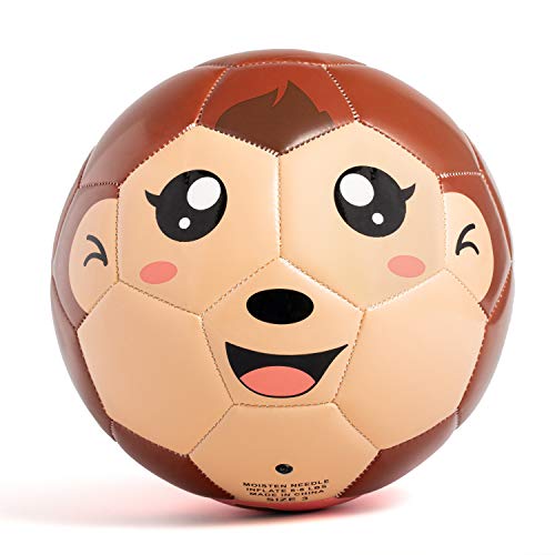 YANYODO Mini Soccer Ball for Kids, Toddlers and Babies Soft Touch Balls Shipped Deflated Size 3