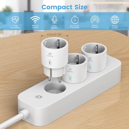 EIGHTREE Wi-Fi Smart Plug with Energy Monitoring - 4 Pack