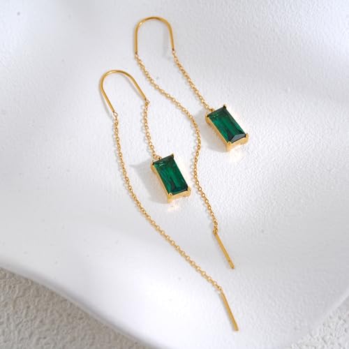 Boucles d'oreilles chaîne cœur en or 18 carats le cadeau romantique idéal - 3