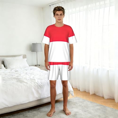 Pyjama homme drapeau indonésien ensemble vêtement nuit confortable - 3