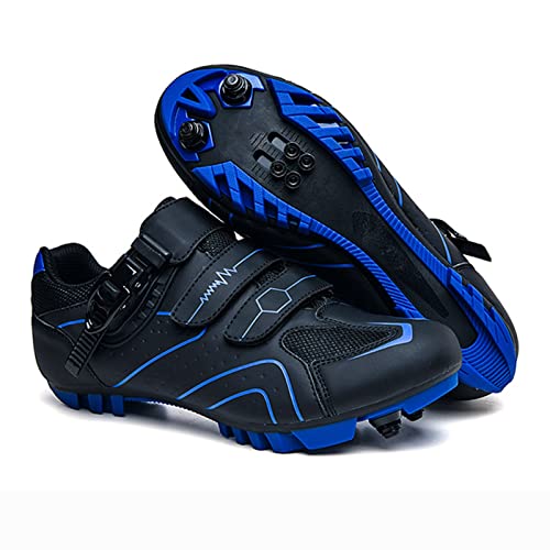Amazon Lfzhjzc Specialized Mountain Bike Shoes for Men, Non-Slip Cycling Shoes,Spd Cycling Shoes Women,Road Bike, Indoor Cycling Class, Spin Class (Color : Blue Mountain, Size : 5.5 UK) #ad