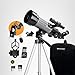 Celestron Travel Scope 70DX Portable Refractor Telescope – 70mm Aperture, Fully-Coated Glass Optics – Includes Bonus Phone Adapter, Backpack & More – Ideal for Beginners & Travel