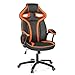 Produktbild hjh OFFICE 722220 Chefsessel Guardian Kunstleder Schwarz/Orange Gaming Computer-Stuhl, Wippfunktion