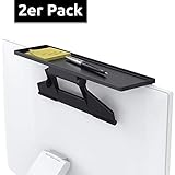 [page_title]-[2er-Pack] Monitor TV TOP-Regal Montage Klammer Computer Monitor Flach Bildschirm Montieren Regal Breit Plattform Lautsprecher Streaming-Mediengeräte Fernbedienung Spielkonsole 13-Zoll-Breite Schwarz