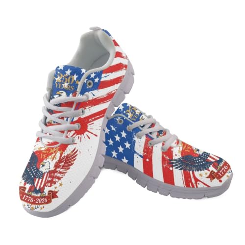 Image of GIFTPUZZ Mens Lace Up Athletic Trainers Running Sneakers Wedge Breathable Gym Lightweight Sports Tennis Shoes