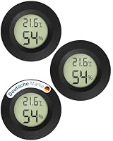 MAVORI – MAVORI® 3er Set Mini Thermometer Hygrometer rund - digitaler