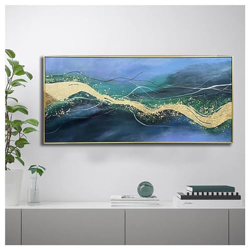 Peinture à l'huile sur toile pour combler un grand mur vide, art mural abstrait texturé salon