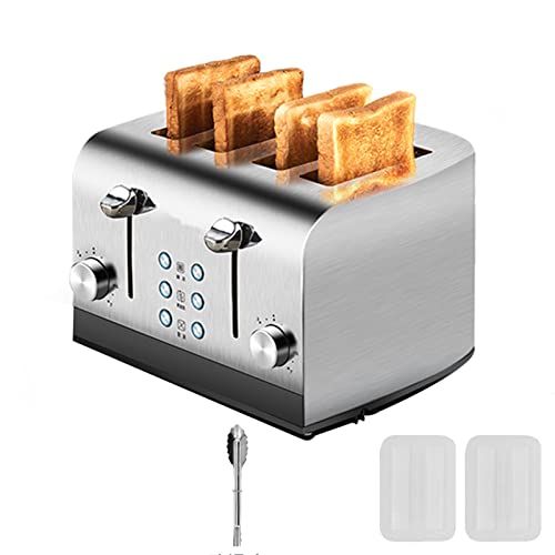 Torradeira De 4 Fatias, Torradeira De Esteira Comercial, Torradeira De Aço Inoxidável 1465W Aquecime