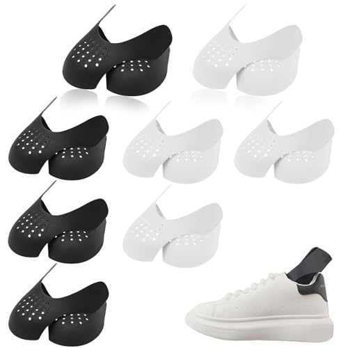 ZOCONE 8 Pares Escudo de Zapatos, Protectores Antiarrugas Zapatillas Punteras para Zapatos de Deporte, Escudo Antiarrugas para Zapatos Protectores para Zapatillas Arrugas del Calzado (EU40-46)