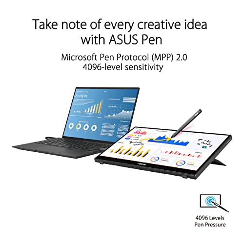 ZenScreen Ink Monitor da Gaming Portatile Touch 14” 1080P FHD (MB16AMT) – Monitor da Viaggio IPS USB-C e HDMI, Touch Screen a 10 Punti, Cavalletto integrato, Monitor Esterno per Laptop e Telefono - Monitor - Immagine 2