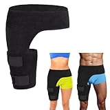 ROKZELT Hüftbandage, Oberschenkel Bandage, Stabilisierende Oberschenkelbandage, Hüftgelenkstütze für Ischias-Schmerzlinderung, Piriformis-Syndrom, Oberschenkelkompression, für Frauen & Männer