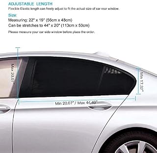 A1 Rear Side Window Sun Shade for Baby Car Door 2pc