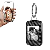 lomonmen Llaveros Personalizados,Regalos Personalizados con Foto,Llaveros Originales con E-Ink,Regalos Aniversario Pareja,Regalo Personalizado (Negro)