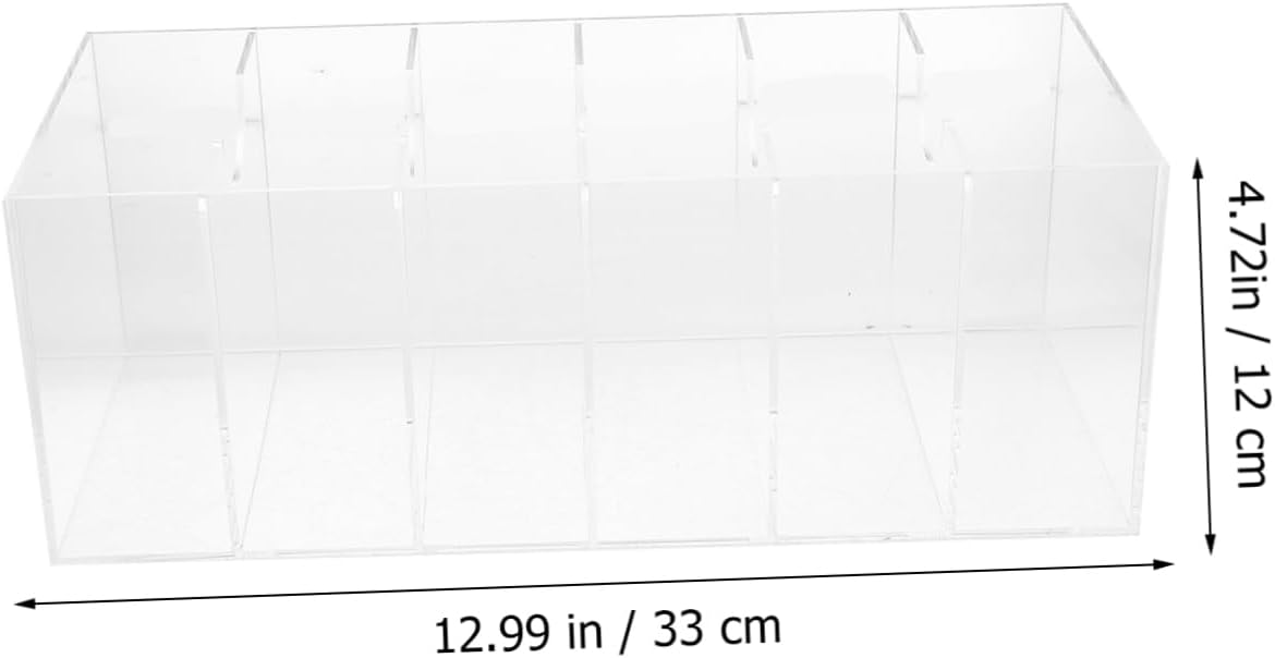 Multi-grid Belt Storage Box Acrylic Organizer for Belts Watches Jewelry and Accessories for Home Closet and Retail Display