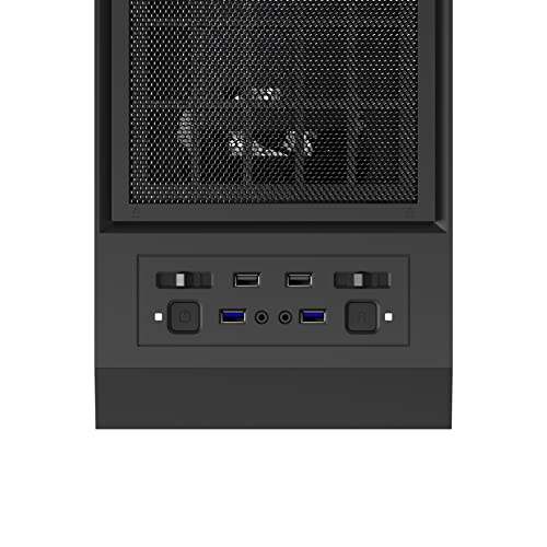 Gamemax Full Tower Chassis With Front Mesh Ventilation And Odd And Window Cases, Atx - High Airflow, 3 X Leds Blue Cooling Fans Included, Black (Master M905) #TOP6