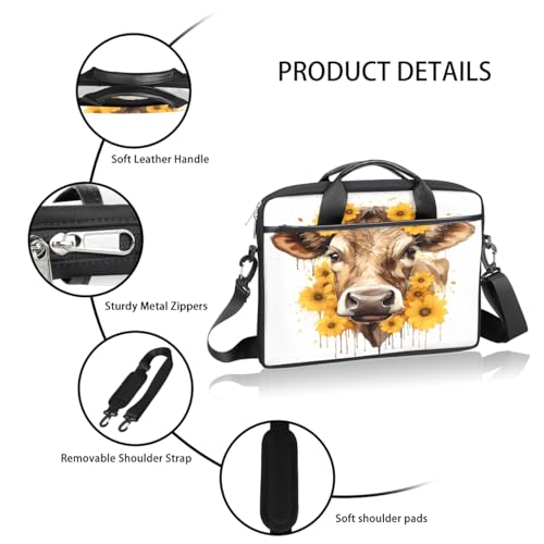 Bolso Art Animal para Laptop de 15 Pulgadas con Correa Ajustable miniatura 4