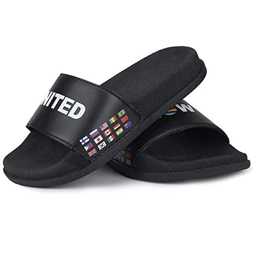 Chinelo Slide Infantil La Faire Now United Com Brindes (32/33, Preto)