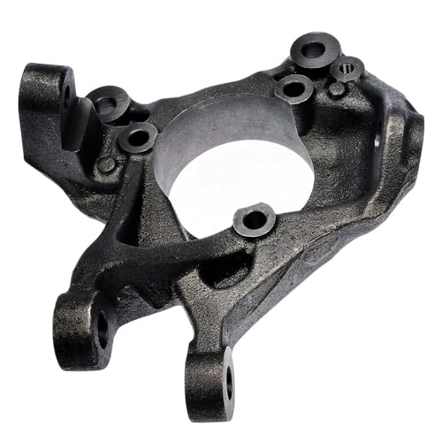Image of Detroit Axle - Front Right Steering Knuckle for Jeep 2007-2012 Wrangler 2018 Wrangler JK, Passenger Side Steering Knuckle Assembly 2008 2009 2010 2011 Replacement